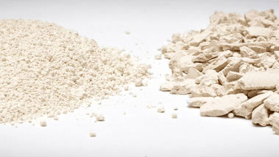 The calcium peroxide PermeOx® is delivered in powder and granular form.
